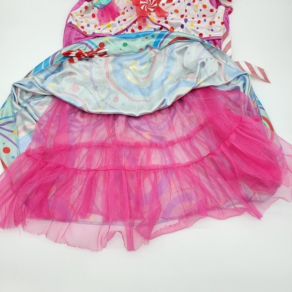 Candy Lollipop Peppermint Womens Halloween Dress Juniors Large 13 15 Colorful - Picture 8 of 14